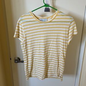 Amour vert yellow stripe tee